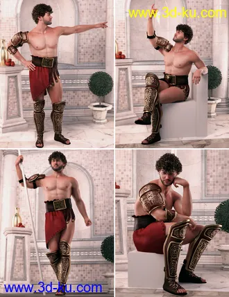 3D打印模型Between Gods Poses for Genesis 8 Male的图片