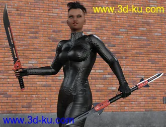 3D打印模型Blade Weapons 2 for Genesis 3 and 8的图片