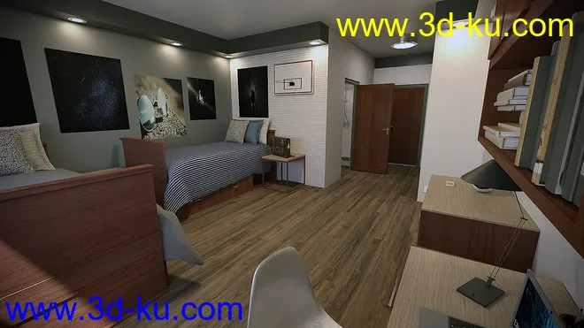 Boys Dorm Room模型的图片4