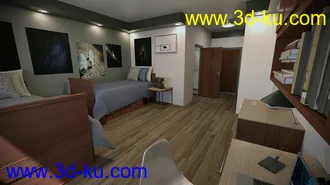 3D打印模型Boys Dorm Room的图片