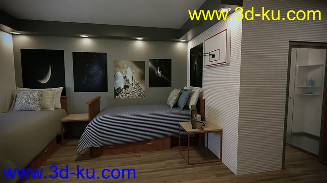 Boys Dorm Room模型的图片7