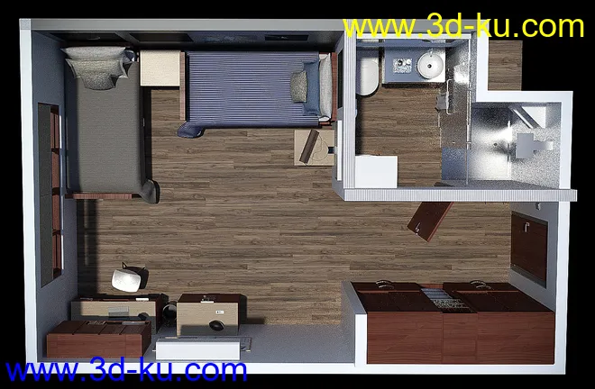 Boys Dorm Room模型的图片11