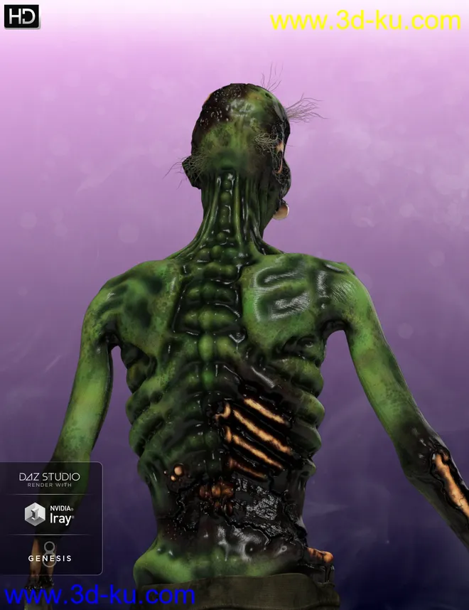 Brain Eater HD for Genesis 8 Male模型的图片6