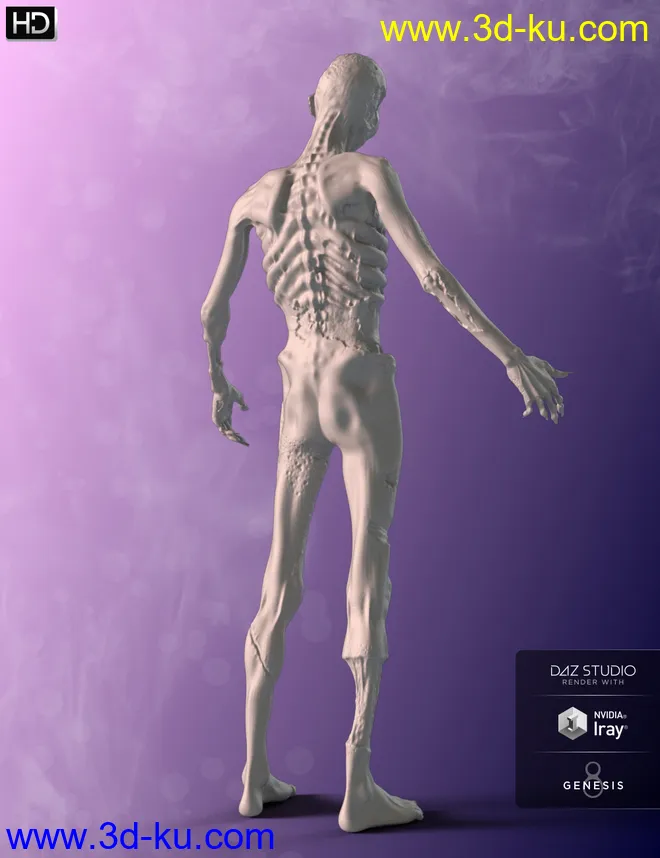Brain Eater HD for Genesis 8 Male模型的图片11