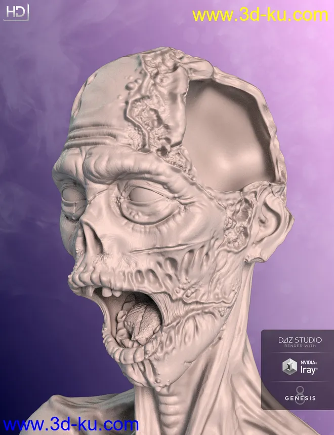 Brain Eater HD for Genesis 8 Male模型的图片12