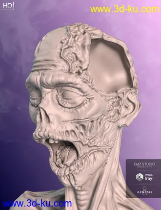 3D打印模型Brain Eater HD for Genesis 8 Male的图片