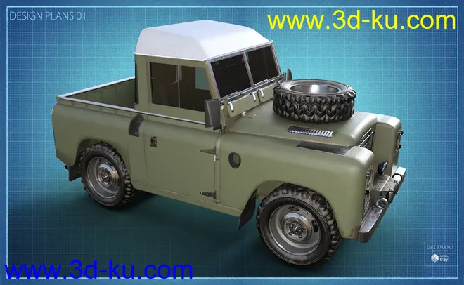 British Farm Pickup模型的图片5