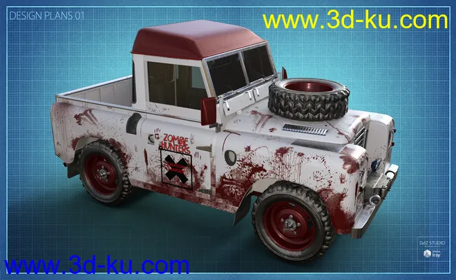 British Farm Pickup Addon模型的图片5