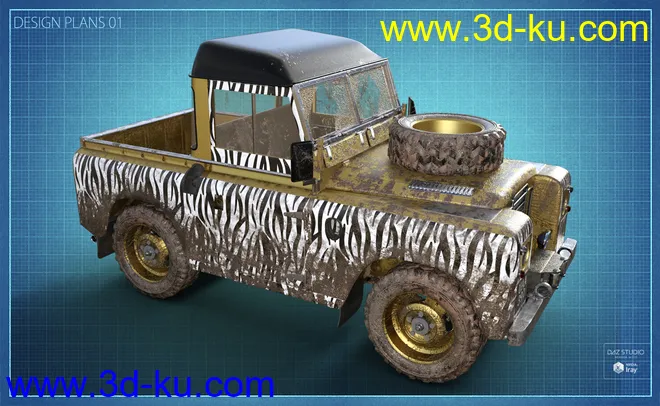 British Farm Pickup Addon模型的图片8