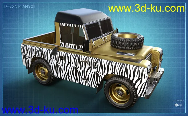 British Farm Pickup Addon模型的图片9