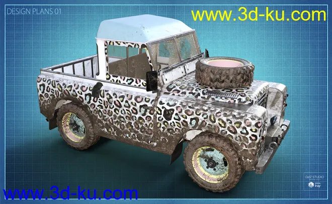 British Farm Pickup Addon模型的图片10