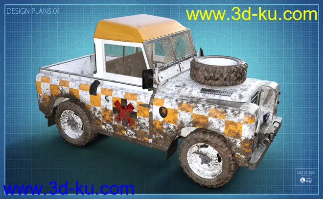British Farm Pickup Addon模型的图片12