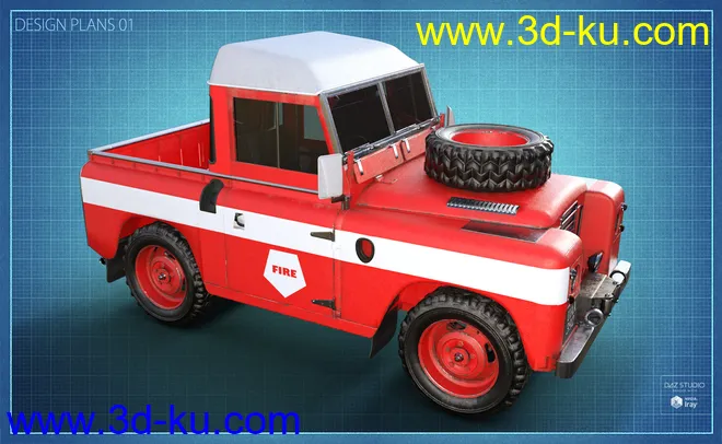 British Farm Pickup Addon模型的图片15