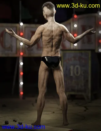 3D打印模型Broken Jester for Genesis 8 Male的图片
