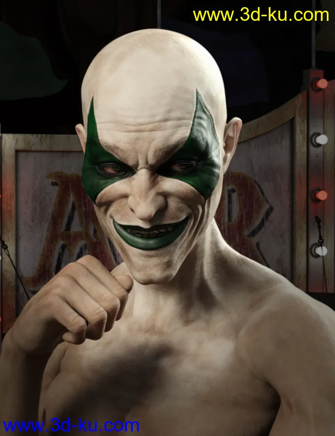 Broken Jester for Genesis 8 Male模型的图片7