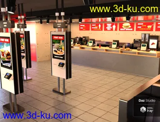 3D打印模型Burger Restaurant的图片