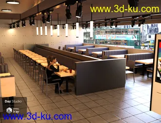 3D打印模型Burger Restaurant的图片