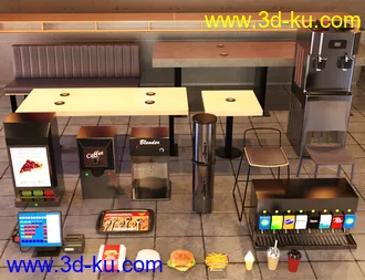 3D打印模型Burger Restaurant的图片