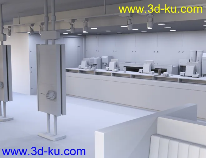 Burger Restaurant模型的图片6