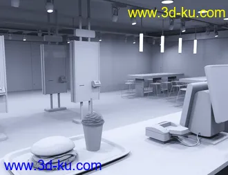3D打印模型Burger Restaurant的图片