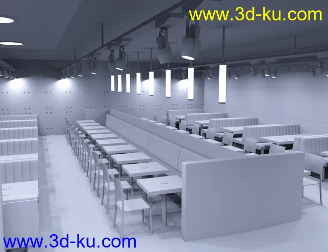 Burger Restaurant模型的图片8