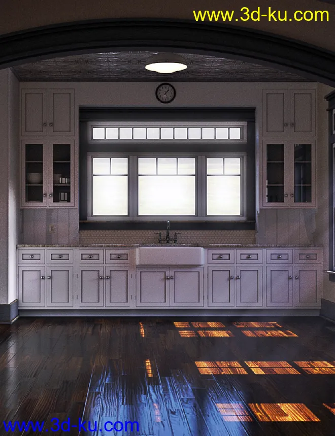 C3D Country Kitchen模型的图片1