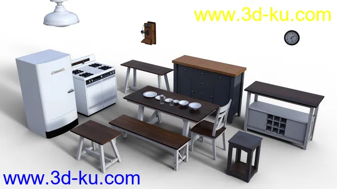 C3D Country Kitchen模型的图片18