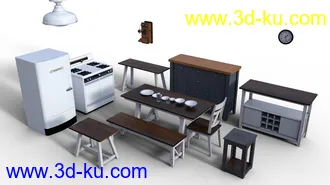 3D打印模型C3D Country Kitchen的图片