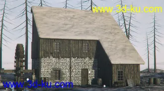 3D打印模型Cabin In The Snow的图片