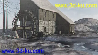 3D打印模型Cabin In The Snow的图片