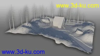 3D打印模型Cabin In The Snow的图片