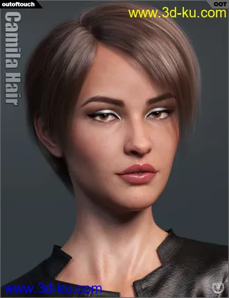 3D打印模型Camila Hair for Genesis 3 and 8 Female(s)的图片