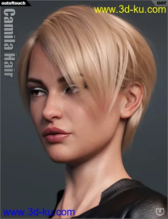 3D打印模型Camila Hair for Genesis 3 and 8 Female(s)的图片