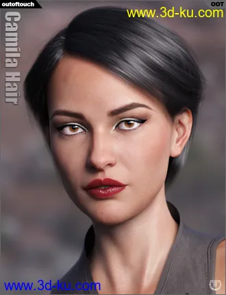 3D打印模型Camila Hair for Genesis 3 and 8 Female(s)的图片