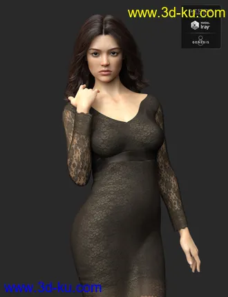 3D打印模型Catallena HD for Genesis 8 Female的图片