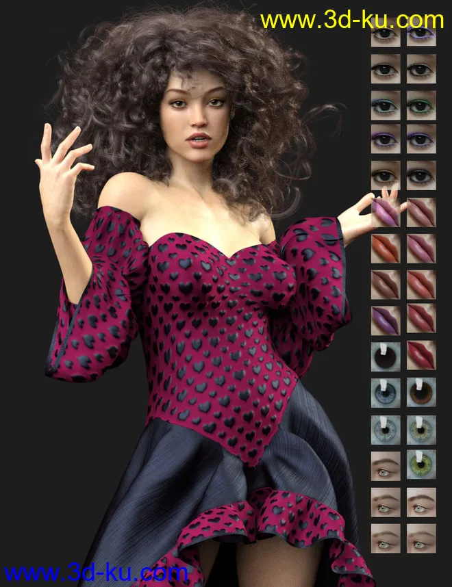 Catallena HD for Genesis 8 Female模型的图片5