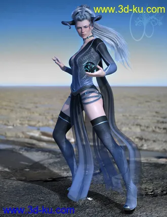 3D打印模型CB dForce Dark Essence Outfit for Genesis 8 Female(s)的图片