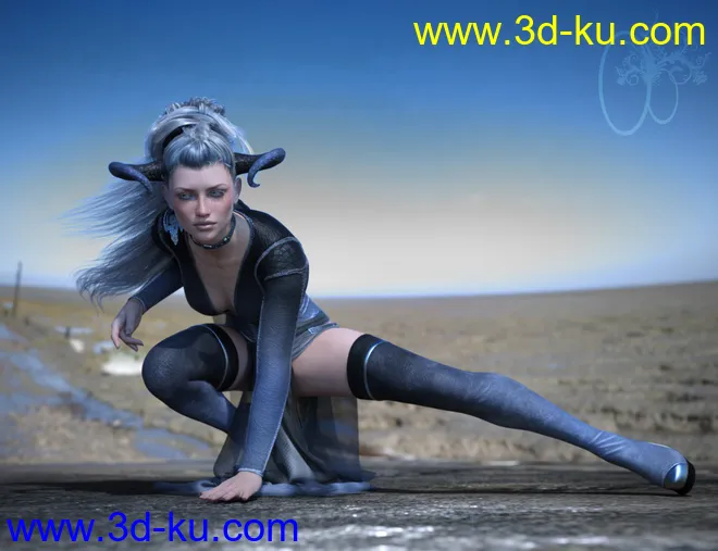 CB dForce Dark Essence Outfit for Genesis 8 Female(s)模型的图片2