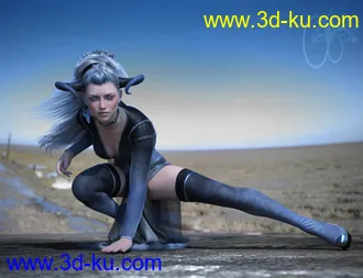 3D打印模型CB dForce Dark Essence Outfit for Genesis 8 Female(s)的图片