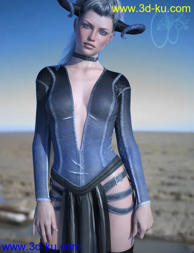CB dForce Dark Essence Outfit for Genesis 8 Female(s)模型的图片3