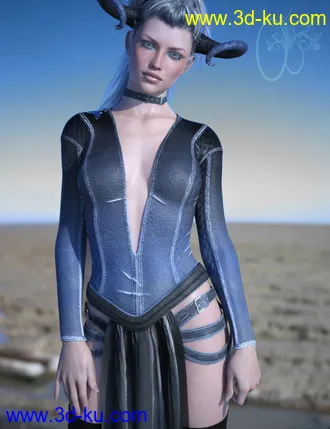 3D打印模型CB dForce Dark Essence Outfit for Genesis 8 Female(s)的图片