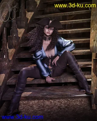 3D打印模型CB Saltair Clothing Set for Genesis 3 and 8 Female(s)的图片