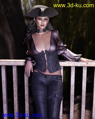 3D打印模型CB Saltair Clothing Set for Genesis 3 and 8 Female(s)的图片