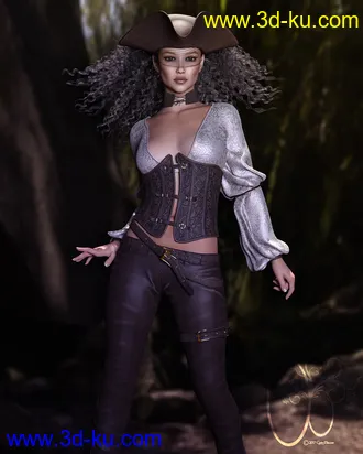 3D打印模型CB Saltair Clothing Set for Genesis 3 and 8 Female(s)的图片