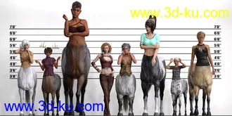3D打印模型CC Centaur Breeds for Genesis 8 Male and Female Centaur的图片