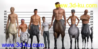 CC Centaur Breeds for Genesis 8 Male and Female Centaur模型的图片6