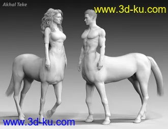 CC Centaur Breeds for Genesis 8 Male and Female Centaur模型的图片10