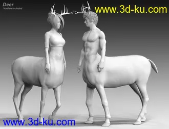 CC Centaur Breeds for Genesis 8 Male and Female Centaur模型的图片12