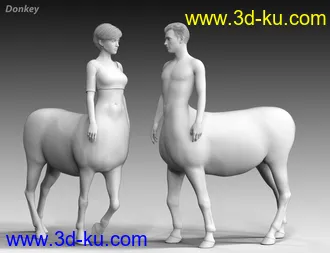 3D打印模型CC Centaur Breeds for Genesis 8 Male and Female Centaur的图片