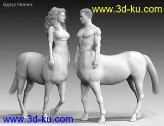CC Centaur Breeds for Genesis 8 Male and Female Centaur模型的图片15